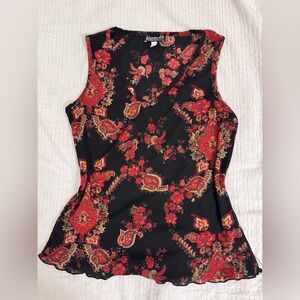 Floral Paisley sleeveless top
